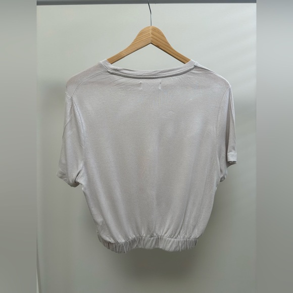 Oak + Fort Cropped Shirt w/Elastic Bottom - Picture 2 of 5